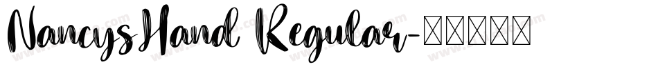 NancysHand Regular字体转换